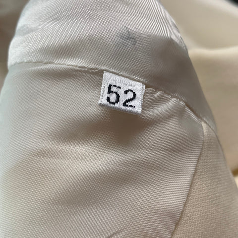 GIANNI VERSACE Talla Pecho 42 Crema Chaqueta cruzada