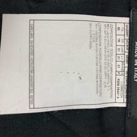 DOLCE & GABBANA Size 34 Grey Wool Silk Flat Front Dress Pants