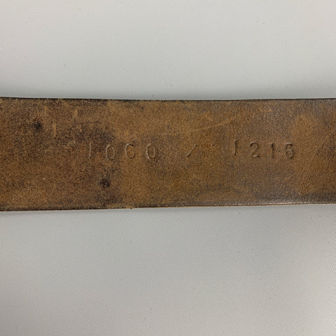 BERYLL Size S Brown Distressed Leather Belt