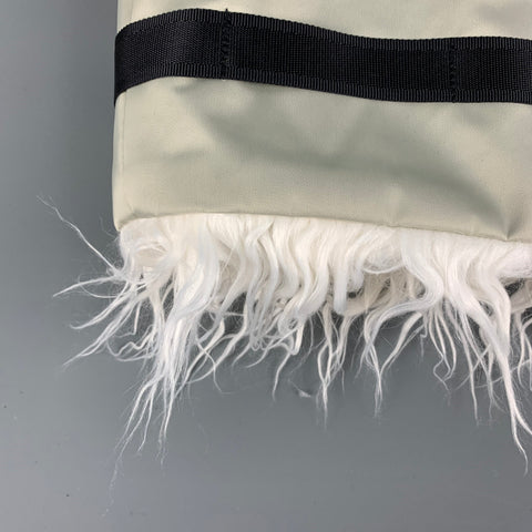 A.A.SPECTRUM Grey Polyester Faux Fur Neck Warmer Scarf
