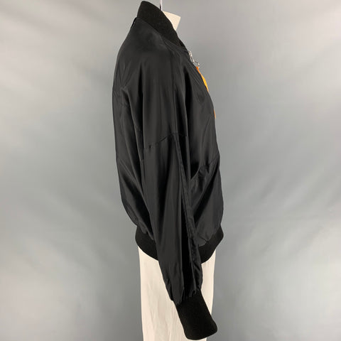 DANIEL PATRICK Talla L Chaqueta bomber de poliéster negra