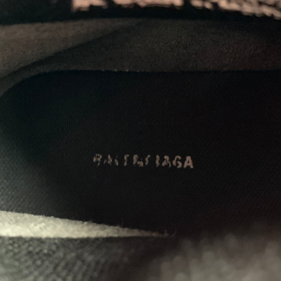 BALENCIAGA Size 10 Black Logo Pull On Speed Sneakers