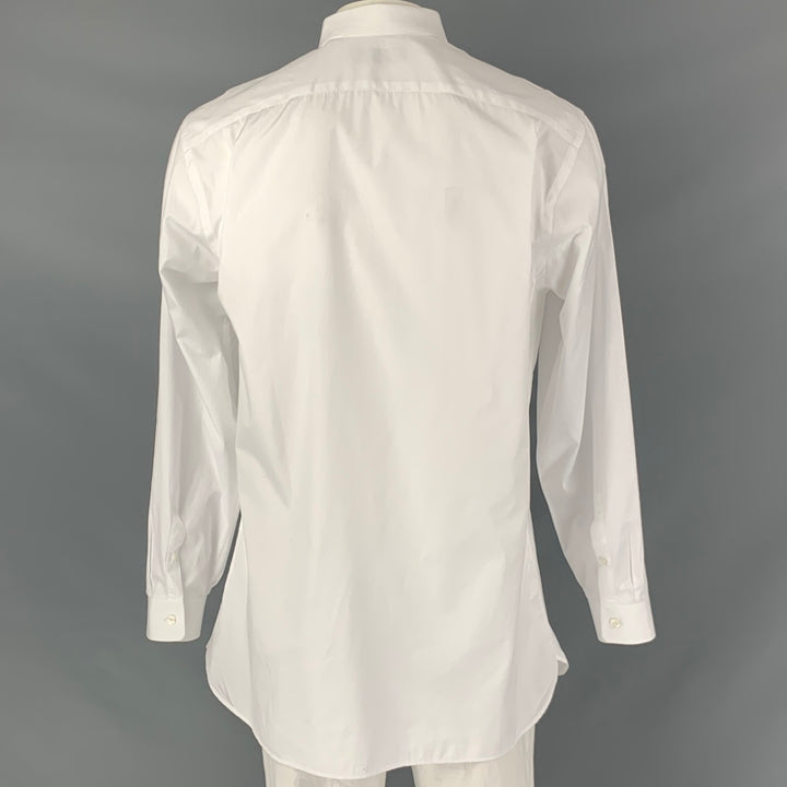 BURBERRY LONDON Size XL White Cotton Button Up Long Sleeve Shirt