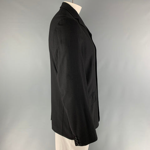DOLCE & GABBANA Chest Size 40 Black Cashmere Blend Jacket