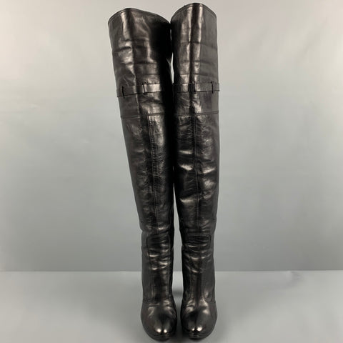 CoSTUME NATIONAL Talla 6 Botas sin cordones de cuero negro