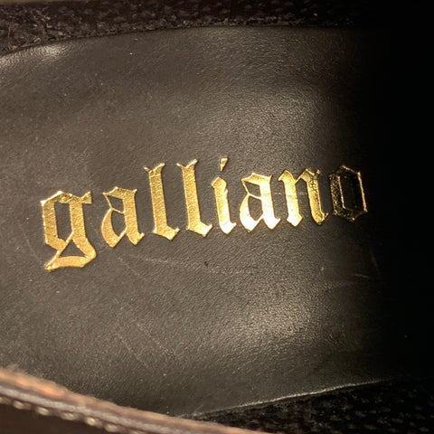 JOHN GALLIANO Size 11 Brown Leather Lace Up Shoes