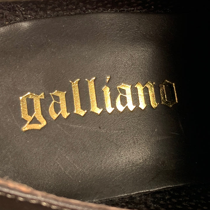 JOHN GALLIANO Size 11 Brown Leather Lace Up Shoes