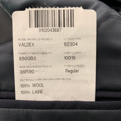 SIMON SPURR VALDEX Size 36 Regular Black Wool Notch Lapel 30 36 Tuxedo
