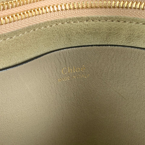 CHLOE Taupe Suede Cross Body Hayley Handbag
