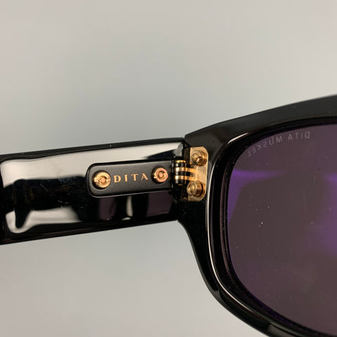 DITA Black Gold Acetate Sunglasses