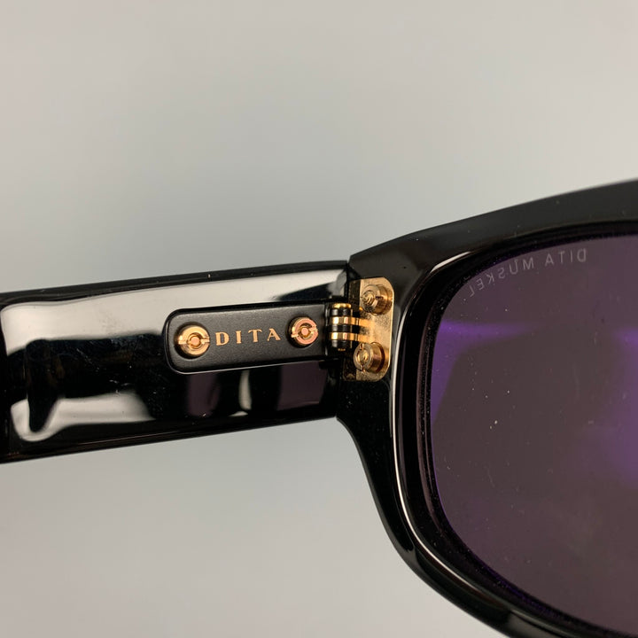 DITA Black Gold Acetate Sunglasses