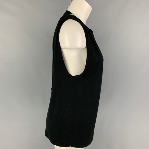 ISABEL MARANT Size 2 Black Cotton Casual Top