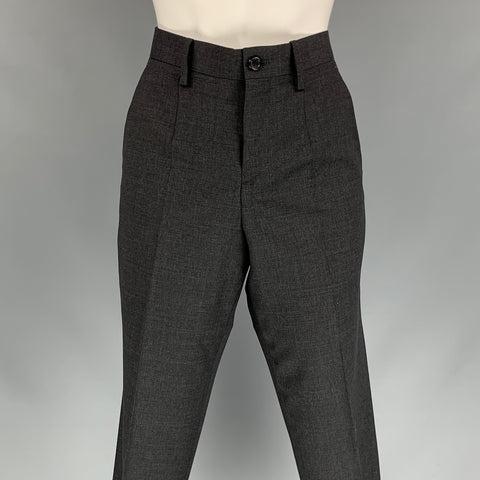 UNDERCOVER Size 2 Grey Wool Cropped Dress Pants