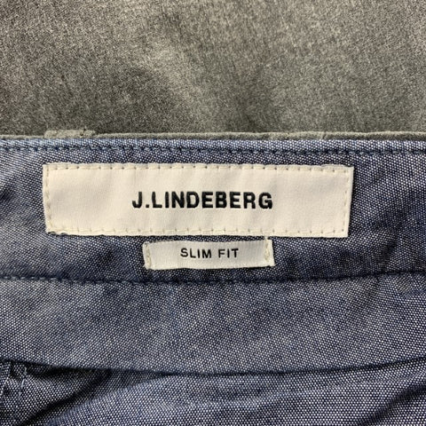 J. LINDEBERG Size 32 Dark Gray Cotton Zip Fly Casual Pants