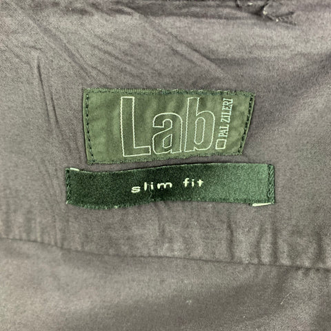 LAB by PAL ZILERI Size M Eggplant Cotton Epaulettes Long Sleeve Shirt