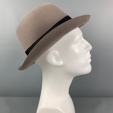 BORSALINO Grey Black Felt Hat