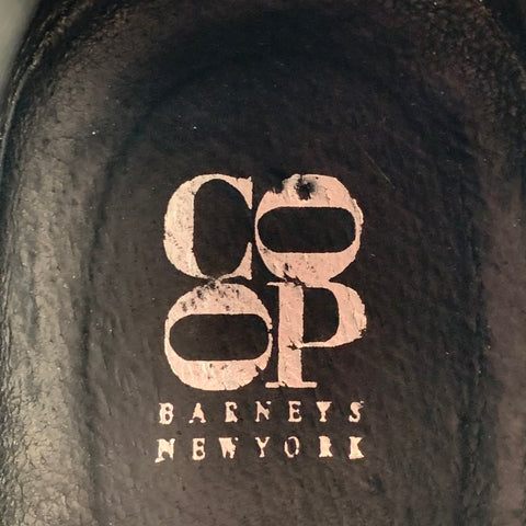 BARNEY'S CO-OP Size 10.5 Black Leather Lace Up Chukka Boots