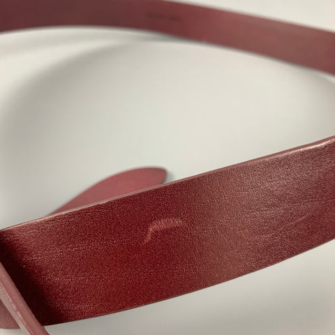 ISABEL MARANT Waist Size L Burgundy Leather Belt