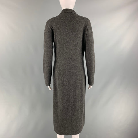 LANVIN 2009 Taille S Cardigan Long en Mélange de Polyamide Gris