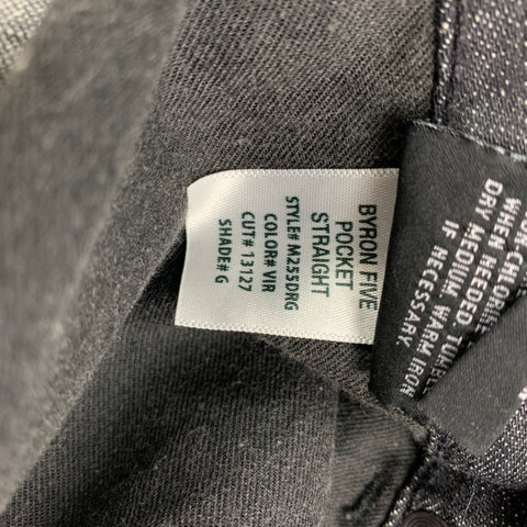 HUDSON Size 32 Gray Wash Cotton Straight Jeans