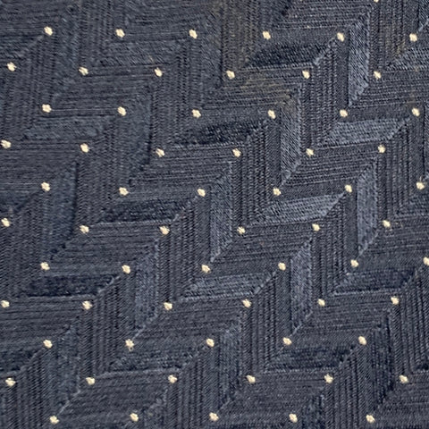 GIORGIO ARMANI Navy White Dots Silk Blend Jacquard Tie