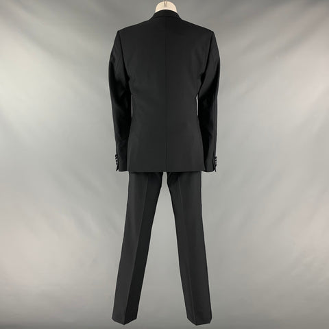 CALVIN KLEIN COLLECTION Taille 34 Smoking à revers en laine unie noire