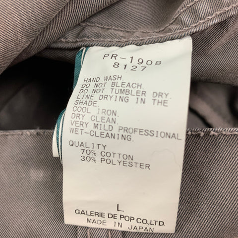 SAGE DE CRET Size L Green Olive Cotton Polyester Cargo Pants