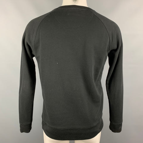 CHRISTIAN LACROIX x BRIAN KENNY Limited Edition Size S Black & Red Abstract Cotton Sweatshirt