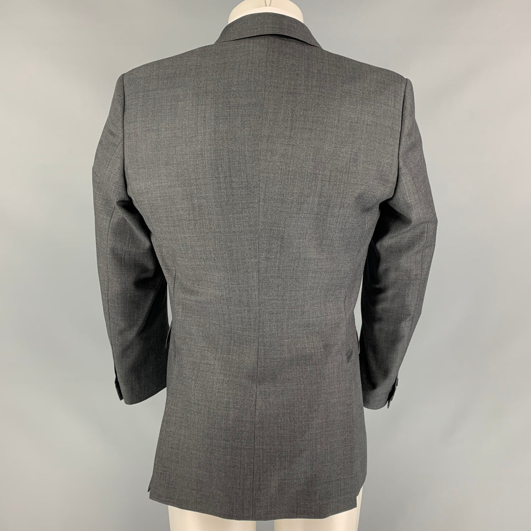 BURBERRY PRORSUM Size 36 Slate Grey Wool Peak Lapel Sport Coat