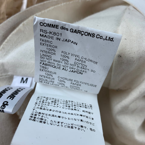 COMME des GARCONS Beige Wrinkled Polyvinyl Paper Sleeves