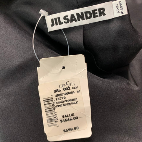 JIL SANDER Taille 6 Blazer en coton et polyester noir