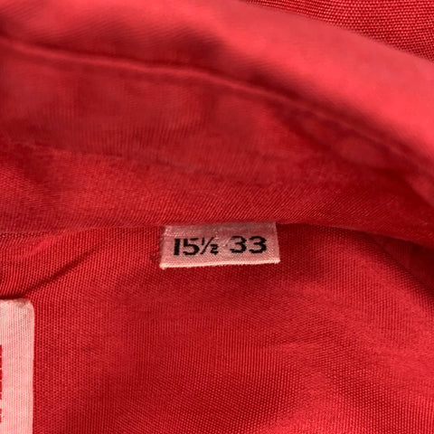 Vintage PIERRE CARDIN Size S Red Button Down Long Sleeve Shirt