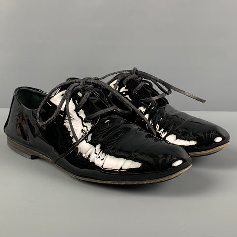 MARSELL Talla 7 Zapatos con cordones de charol negro