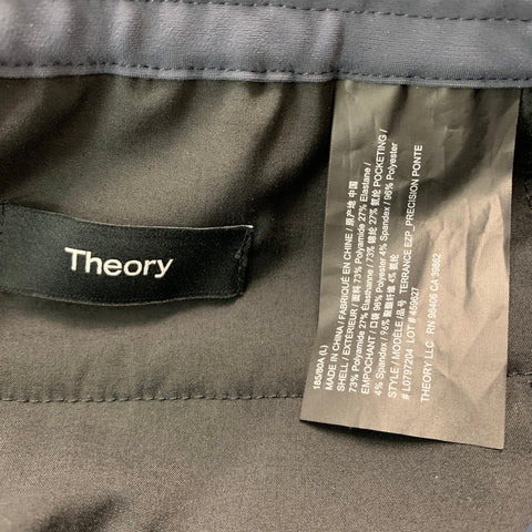 THEORY Size L Grey Slate Polyamide Elastane Joggers Casual Pants