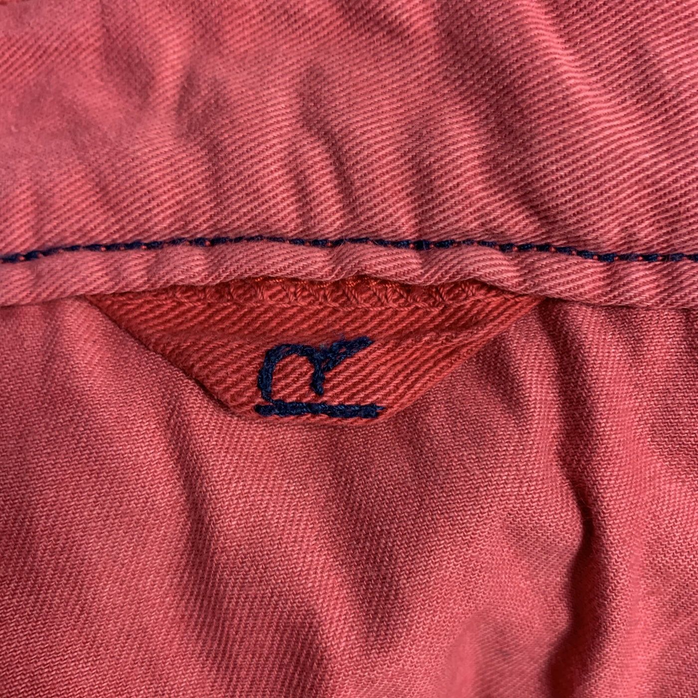 45rpm Red Solid Cotton Zip Fly Size 30 Shorts