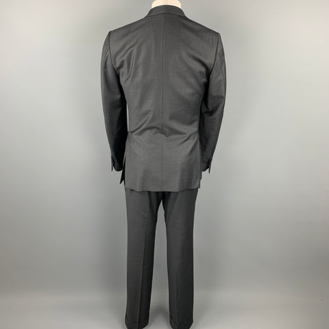 ERMENEGILDO ZEGNA for WILKES BASHFORD Size 40 Gray Wool Notch Lapel Suit