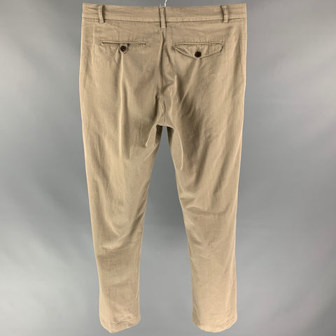 OUR LEGACY Size 32 Khaki Cotton Flat Front Chino Casual Pants