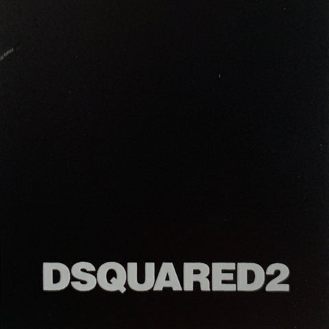 DSQUARED2 Size XS White Black Graphic Cotton Button Up Long Sleeve Shirt