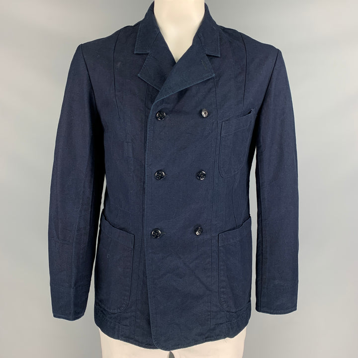 45rpm Size L Indigo Cotton Double Breasted Jacket