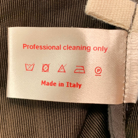 MARNI Size 4 Brown Nylon Open Front Jacket