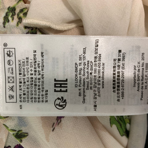 MAJE Size 0 Cream Multi-Color Polyester Floral Long Dress