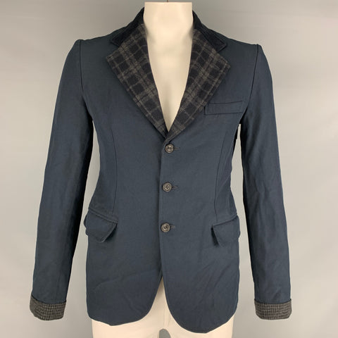 COMME des GARCONS HOMME Taille Poitrine L Taille L Veste Tissus Mélangés Gris Marine