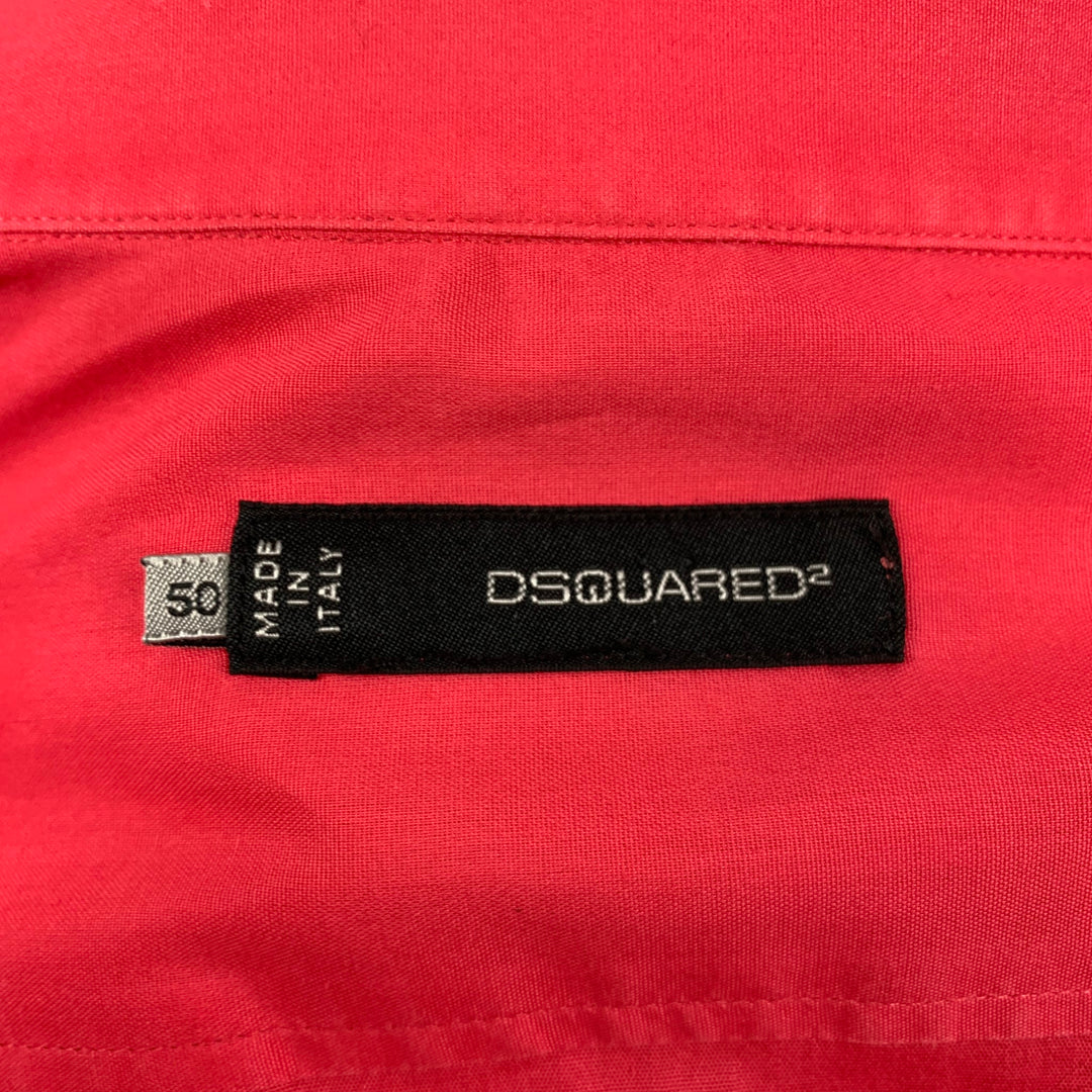 DSQUARED2 Taille M Chemise à manches longues boutonnée en coton rose