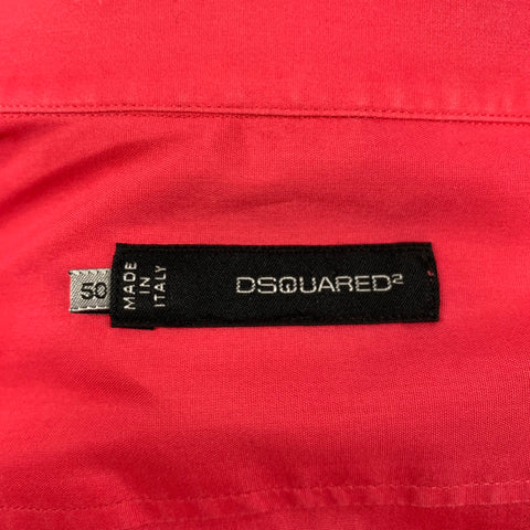 DSQUARED2 Taille M Chemise à manches longues boutonnée en coton rose