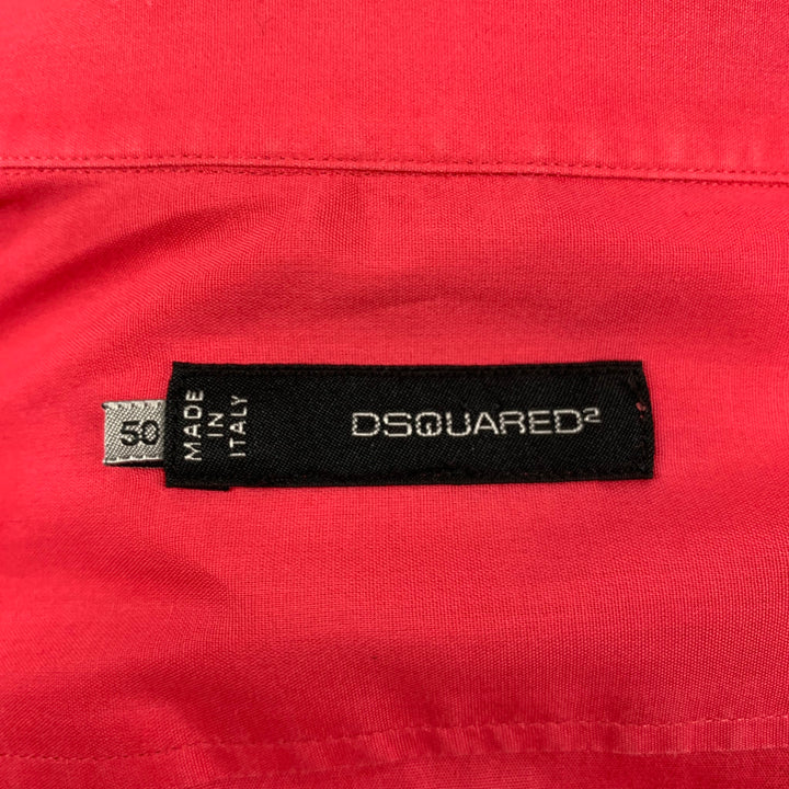 DSQUARED2 Taille M Chemise à manches longues boutonnée en coton rose