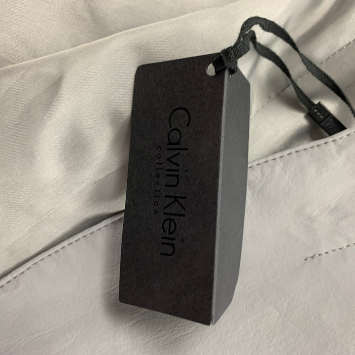 CALVIN KLEIN COLLECTION Size 38 Grey Polyurethane Polyester Suit