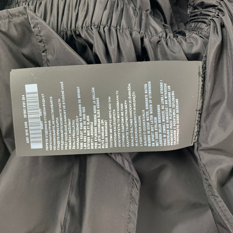 PRADA Size 2 Black Polyamide Zip Up Hooded Long Coat