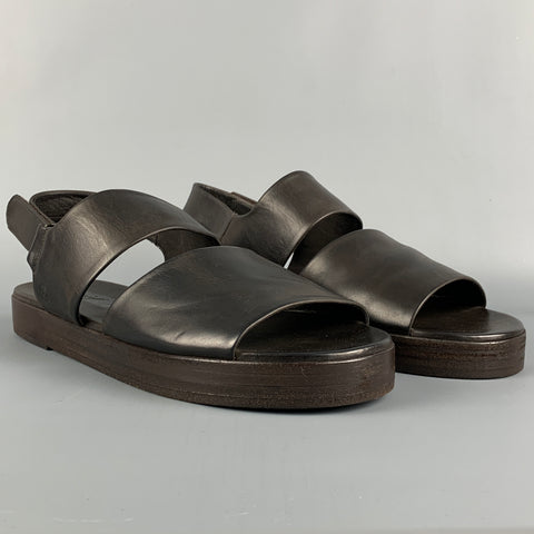MARSELL Size 8 Brown Leather Sandals