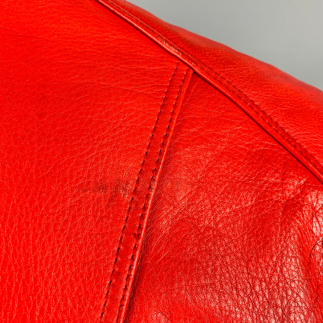 BELSTAFF Size M Red Leather Biker Jacket