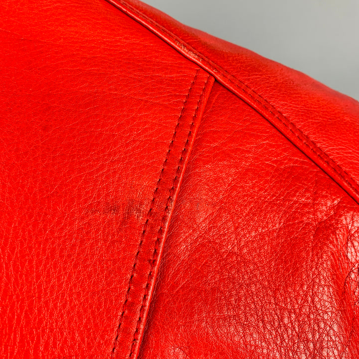 BELSTAFF Size M Red Leather Biker Jacket